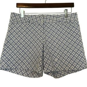 The Limited royal tiles blue and white classic shorts size 6